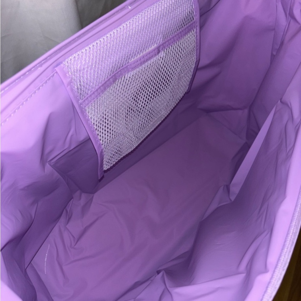 NWT Trader Joe's Large Purple Insulated Tote Bag, 8 gallon - Picture 5 of 6